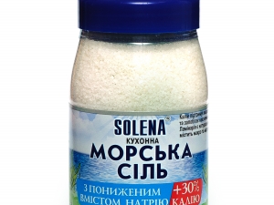 Соль морская + калий + ламинария 700 г ТМ SOLENA