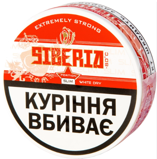 Подушечки Siberia Red White Dry Slim тютюнові 21шт