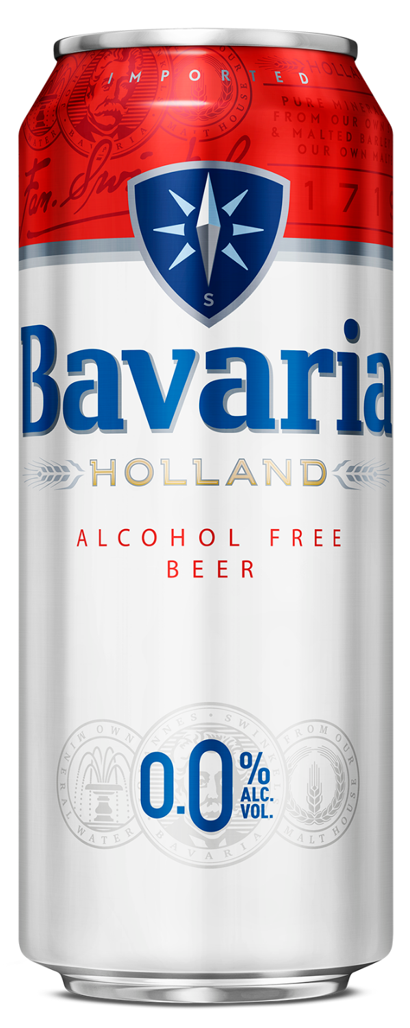 Пиво Bavaria Premium Original 0.0% б/алк з/б 0,5л