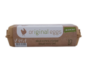 Яйце Ясенсвіт Original eggs куряче С0 10шт