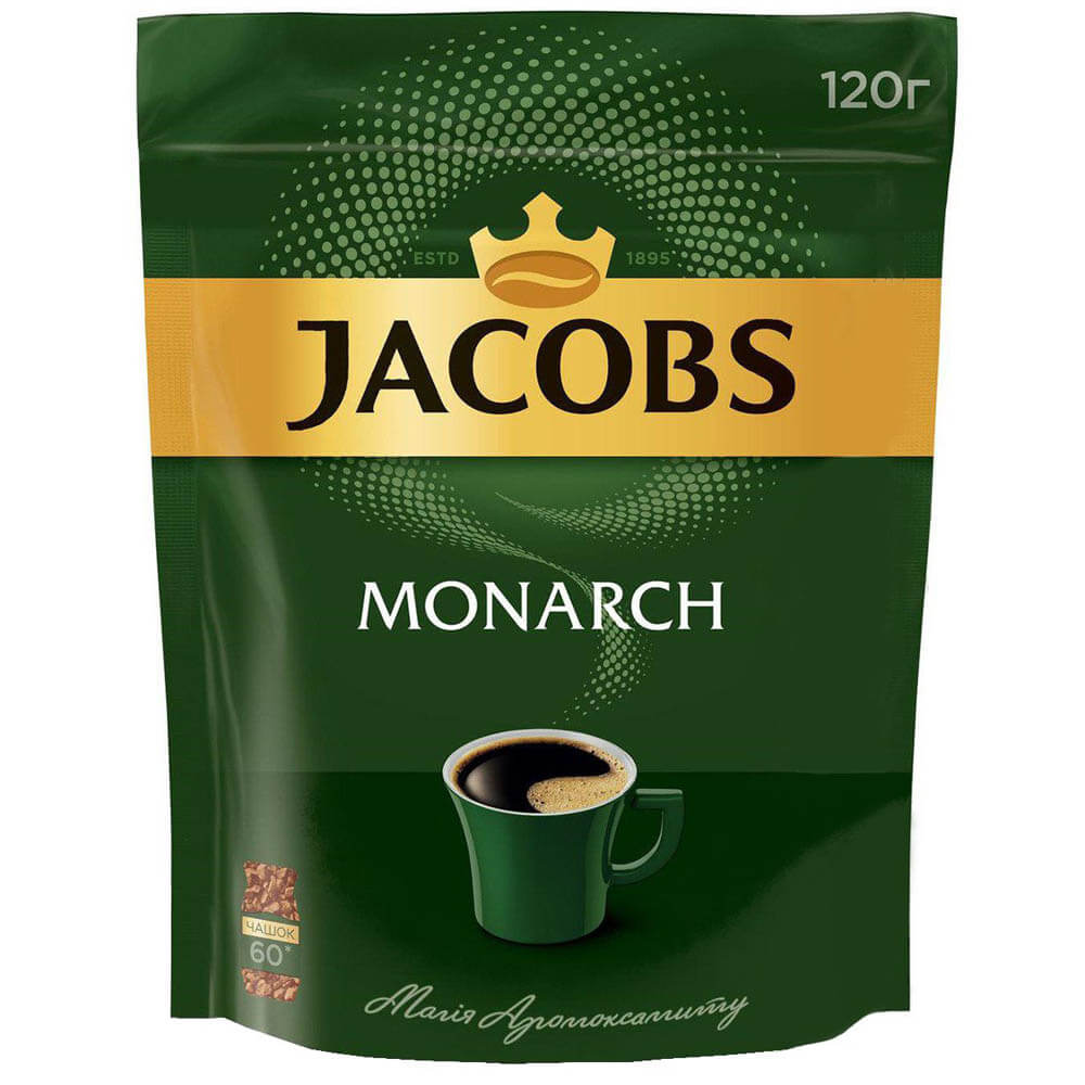 Кава Jacobs Monarch скл/б 190г