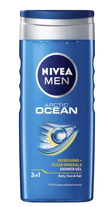 Гель NIVEA Men Arctic Ocean 3in1 для душу 250мл