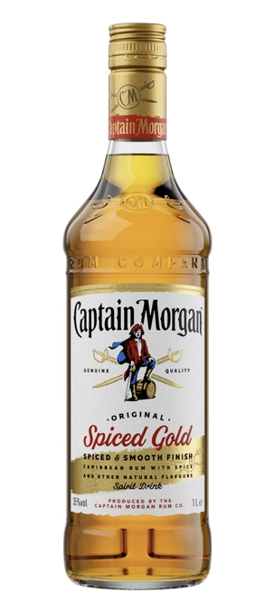 Напій Captain Morgan Spiced Gold ромовий алк. 1л