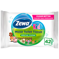 Туалетний папір Zewa (вологий) Kids 42 шт.