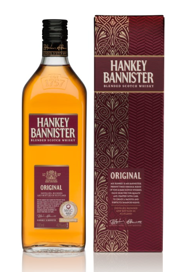 Фото 1 - Віскі Hankey Bannister Original 40% blended кор. 0,7л