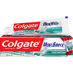Зубна паста Colgate Макс Блиск з відбілюючими пластинками 50мл