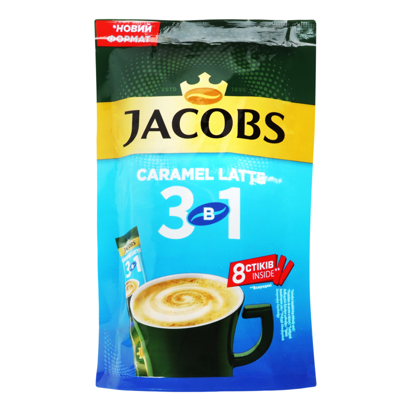 Напій Jacobs 3в1 Caramel Latte 8х12,3г