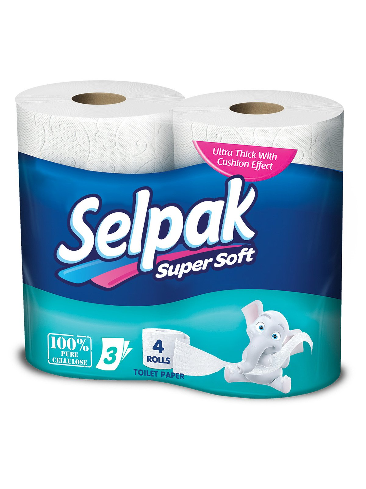 Папiр Selpak Super Soft туалетний 3ш 4шт
