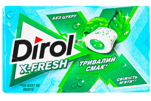 Гумка Dirol X-Fresh свіжість м’яти 19,5г
