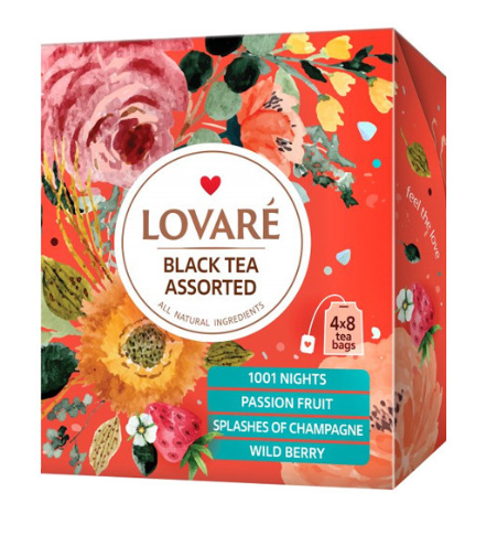 Чай Lovare Assorted чорний 32х2г