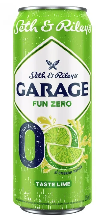 Пиво Seth & Rileys Gаrage Lime №0 б/алк з/б 0,5л