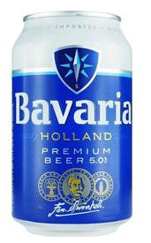 Пиво Bavaria Premium світле з/б 0,33л