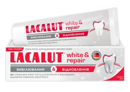 Зубна паста Lacalut White & Repair 75мл