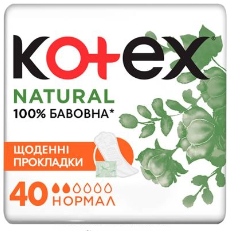 Прокладки Kotex Natural Нормал 40шт
