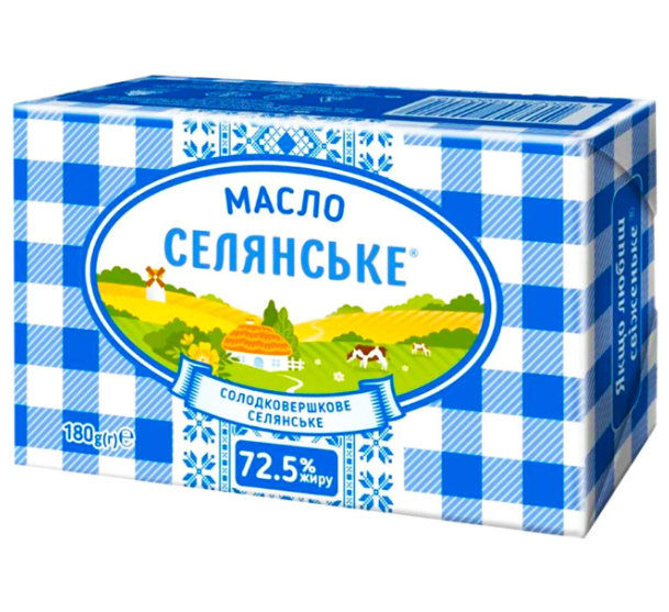 Масло Селянське Cелянське 72,5% 180г