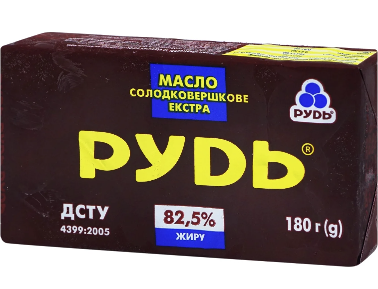 Масло Рудь Екстра 82,5% 180г