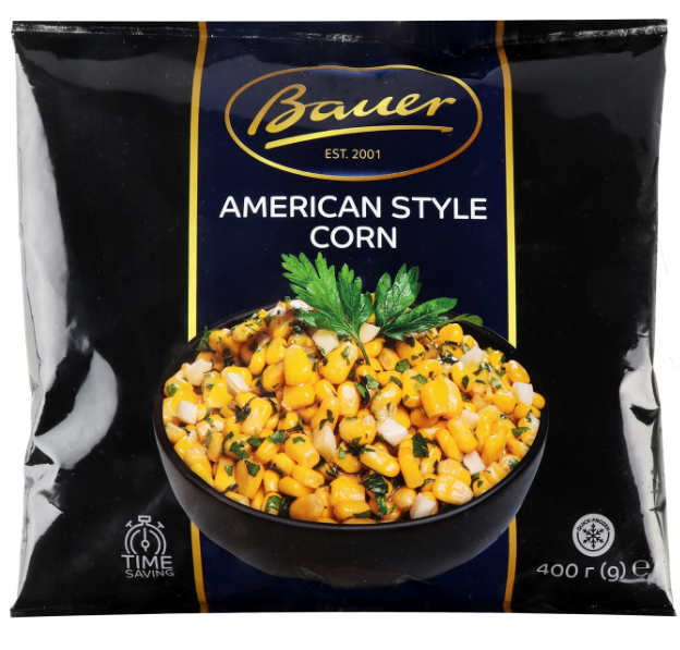 Суміш Bauer American Style Corn овочева заморож. 400г