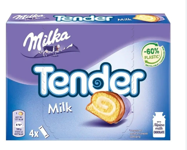 Бісквіт Milka Tender Milk 148г